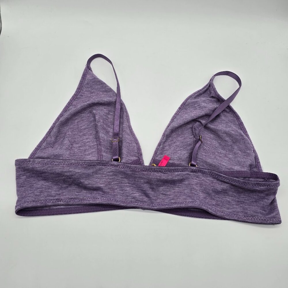 Boho Lace Up Bralette XL Purple Festival Top - Picture 5 of 10